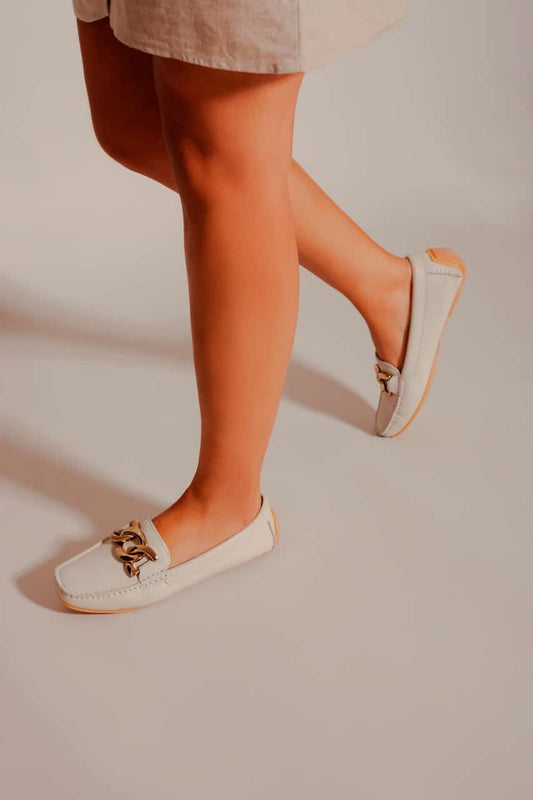 Femme Mocassin Giulia Vanille