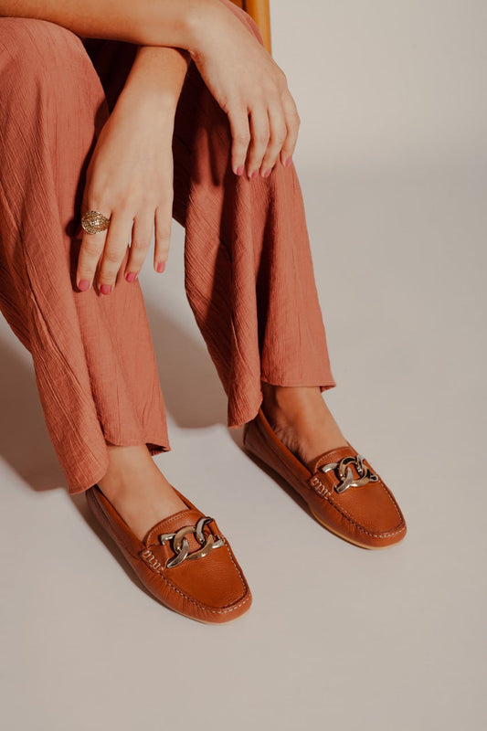 Femme Mocassin Giulia Caramel